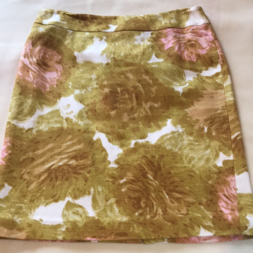 Peony Tweed Floral Skirt - Talbots 10P - Picture 6 of 7